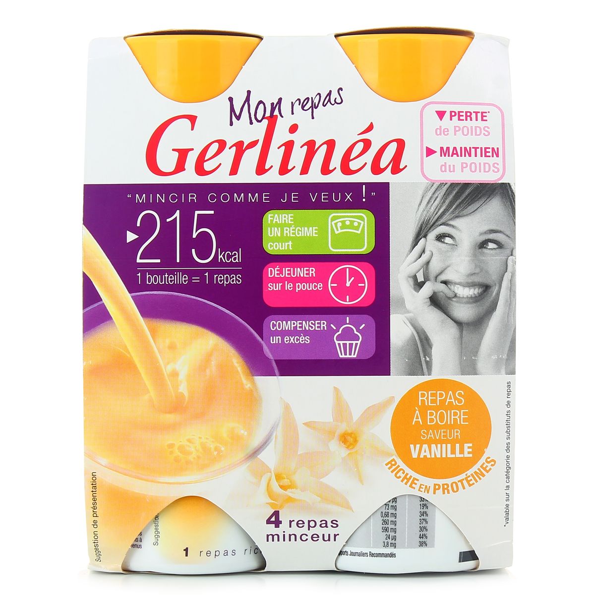 Livraison A Domicile Gerlinea Mon Repas Gerlinea Saveur Vanille 4x236ml