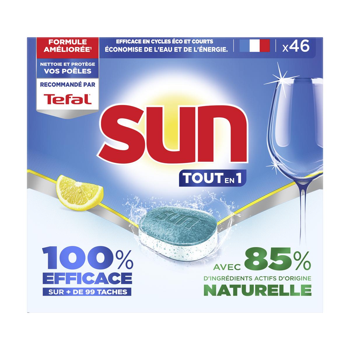 8720182804020 - Sun - Tablette Lave Vaisselle Tout en 1 Citron