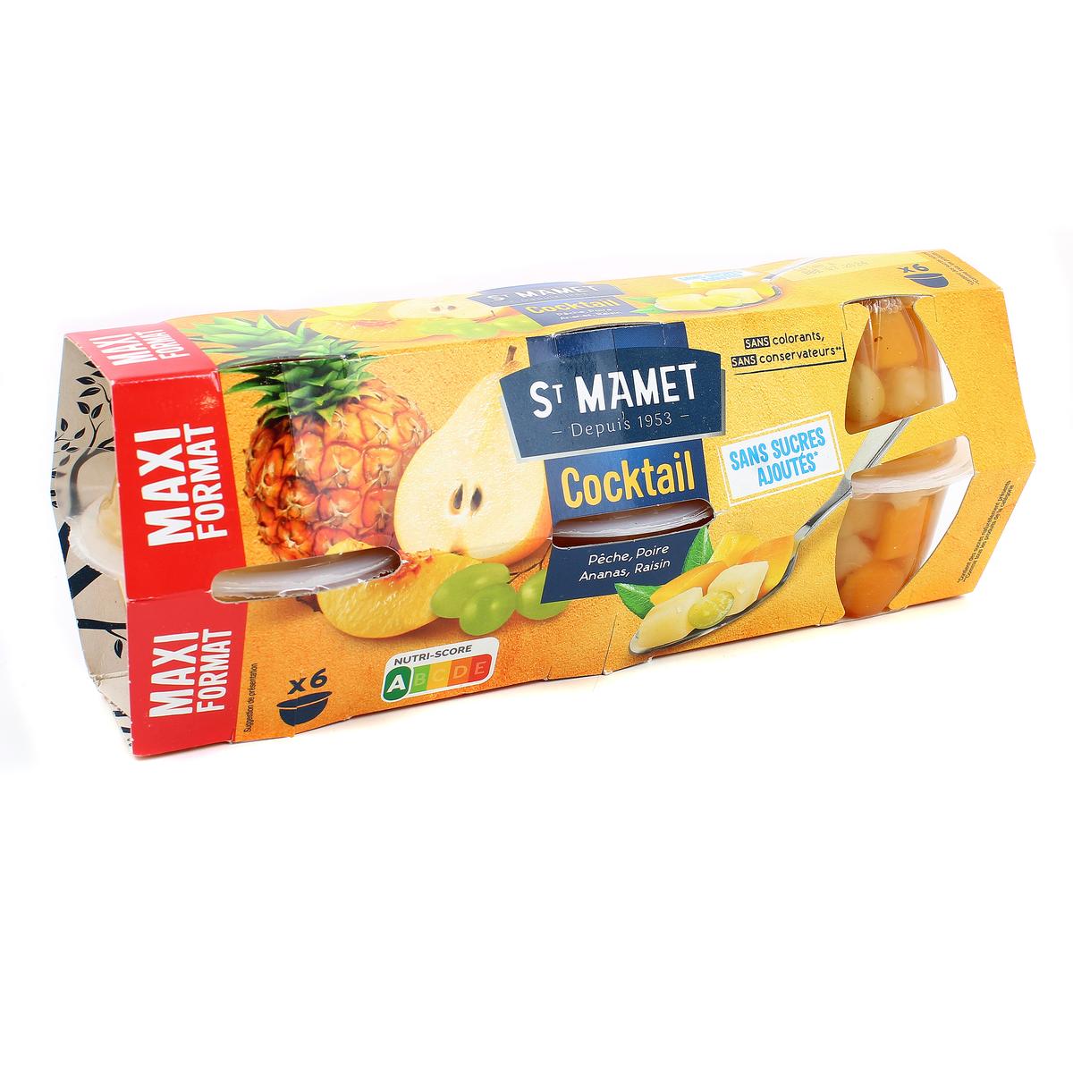 3080920996420 - St Mamet - Cocktail de Fruits Sans sucres ajoutés x6