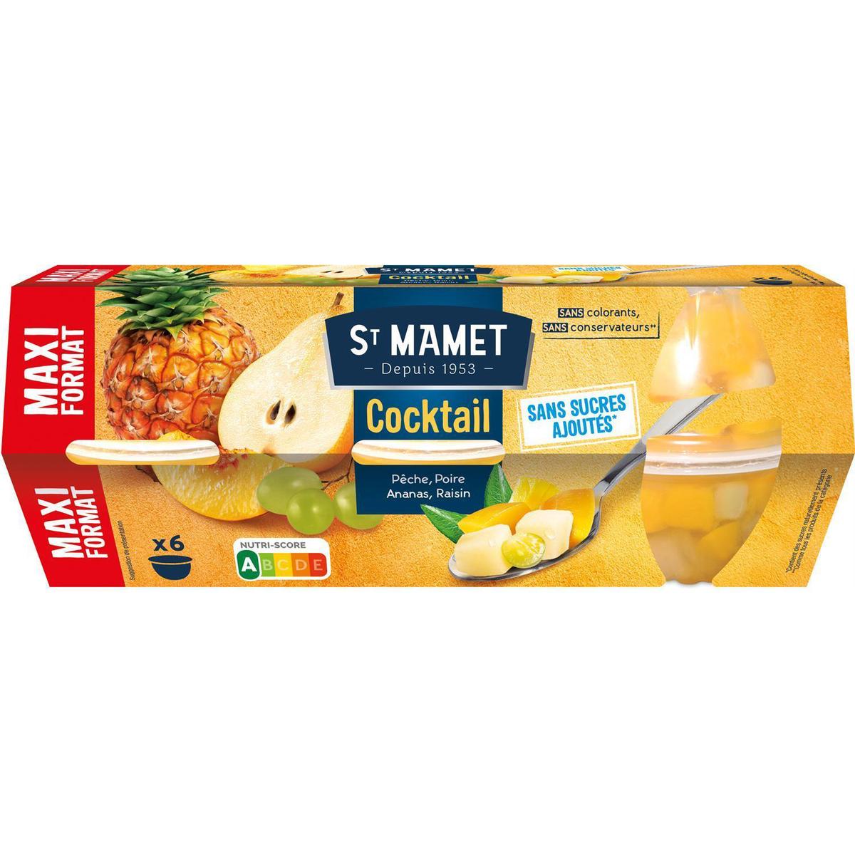 3080920996420 - St Mamet - Cocktail de Fruits Sans sucres ajoutés x6