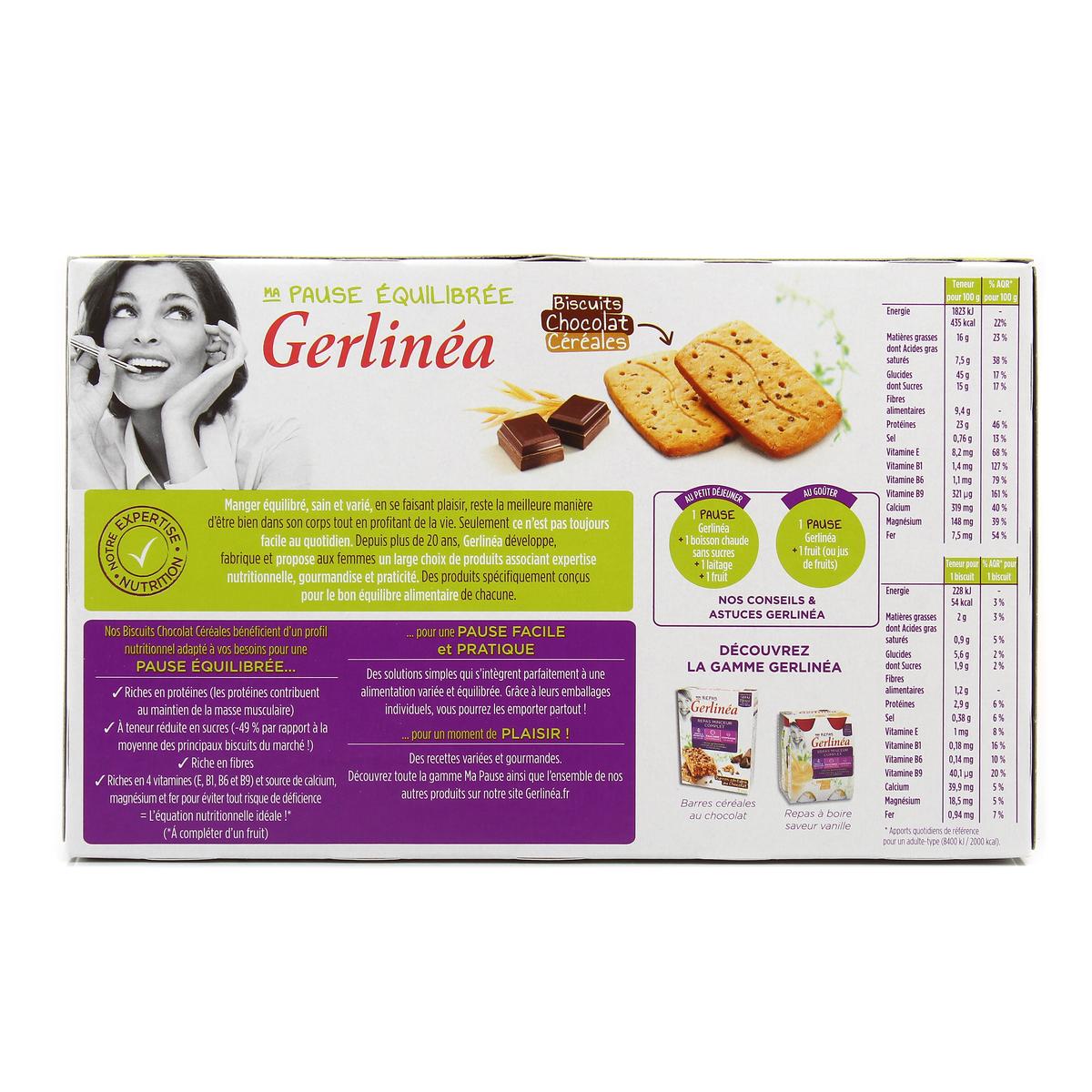 GERLINEA Biscuits Chocolat Céréales - 200 g : : Grocery