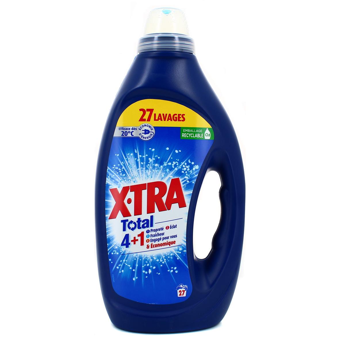 Achat X Tra Lessive liquide concentré fraîcheur + anti odeurs, 3,825L