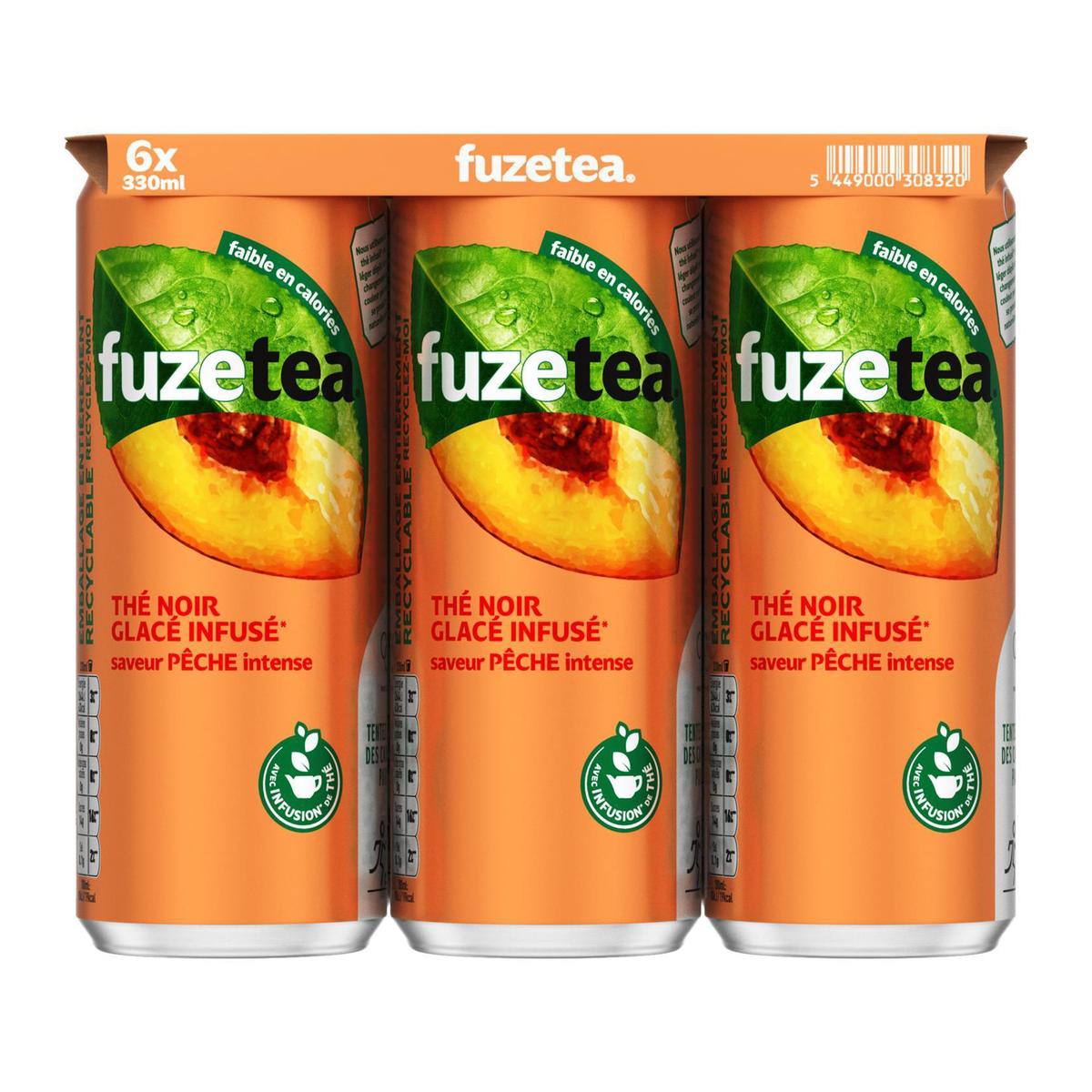 5449000308320 - Fuze Tea - Thé noir glacé infusé saveur pêche intense