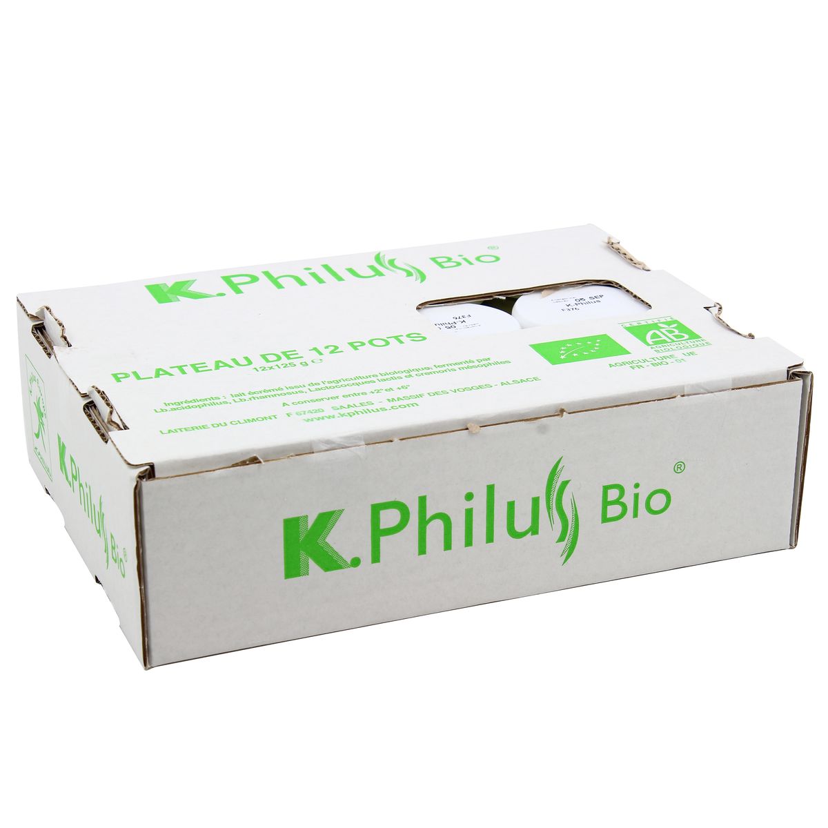 Livraison à domicile KPhilus Bio Yaourt bio probiotique, 12x125g