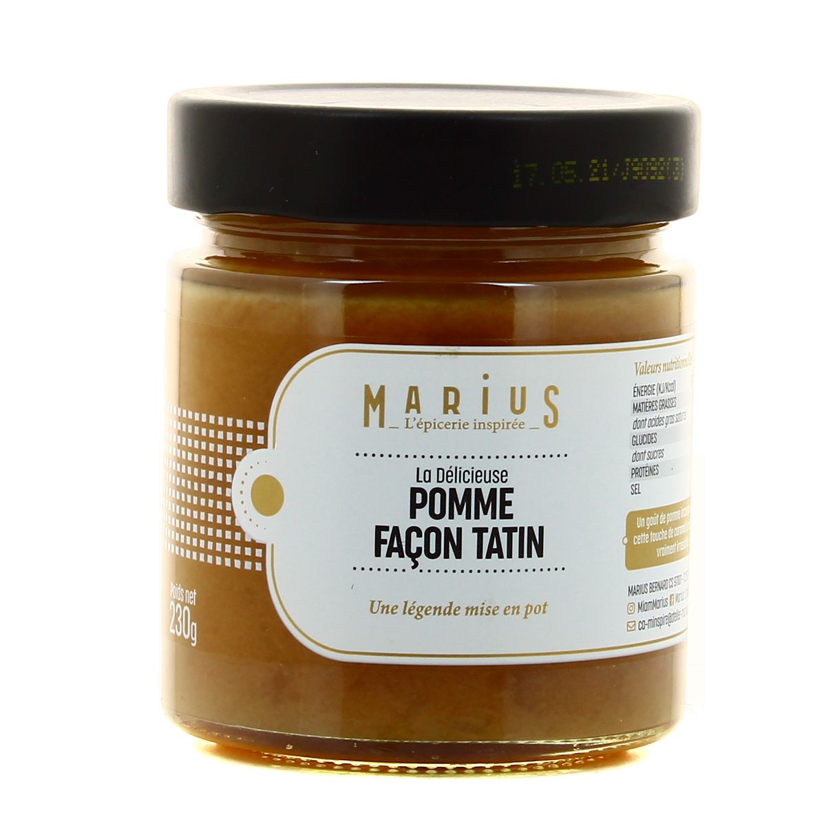 3183811090921 - Marius, L'Épicerie Inspirée - Crème de Pommes Façon Tatin à tartiner