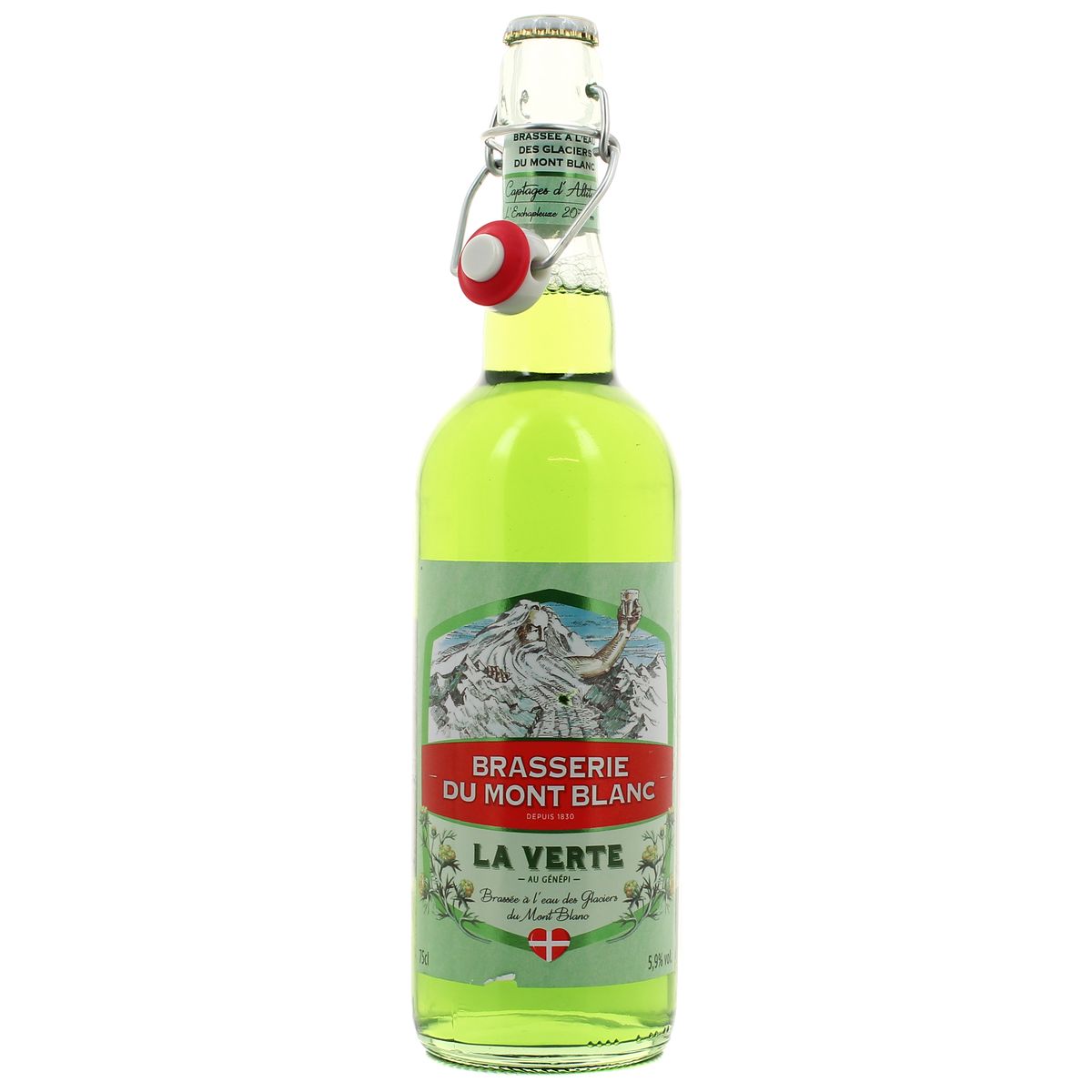3760023241121 - Brasserie Du Mont Blanc - Verte du Mont Blanc aromatisée au Génépi 5.9°