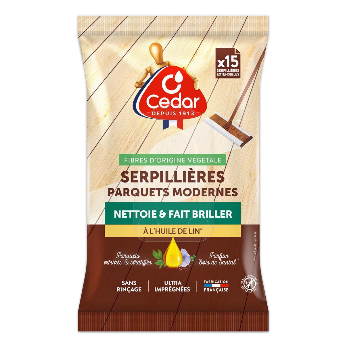 3760360761221 - O'cedar - Lingettes Serpillières Nettoyant Parquets Modernes à l'Huile de Lin