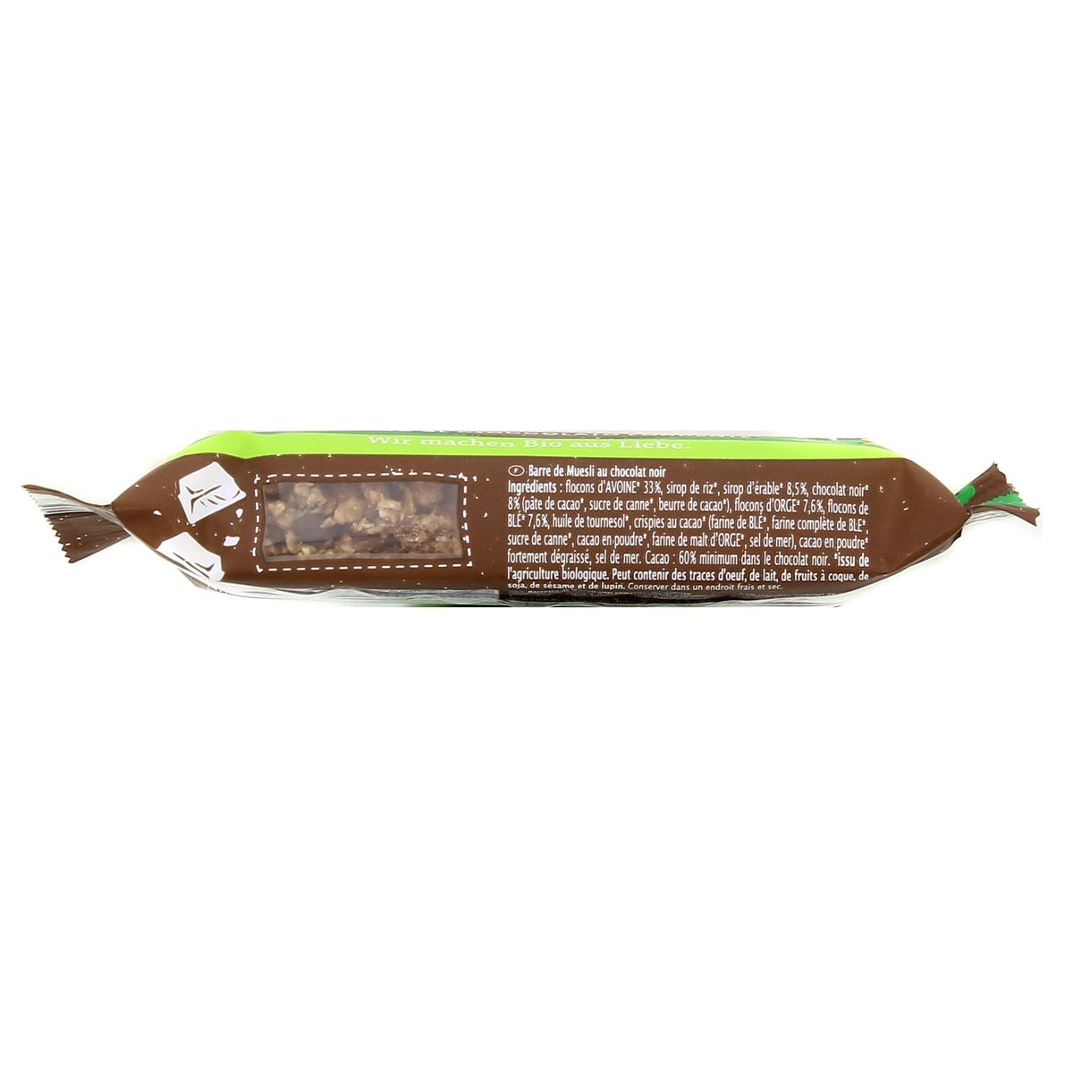 4006040021421 - Rapunzel - Barre muesli au chocolat noir bio