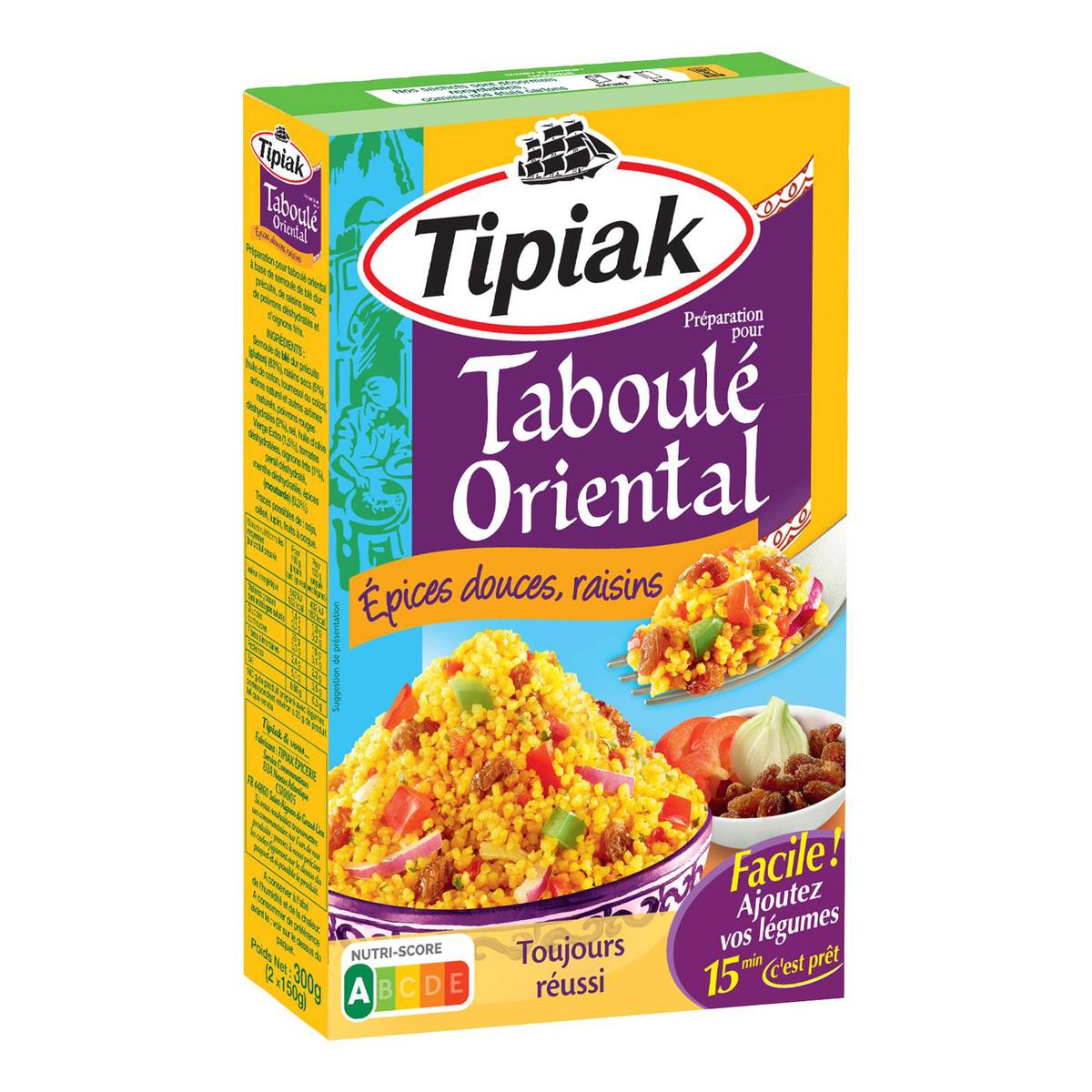 3600900022521 - Tipiak - Taboulé Oriental aux épices douces et raisins