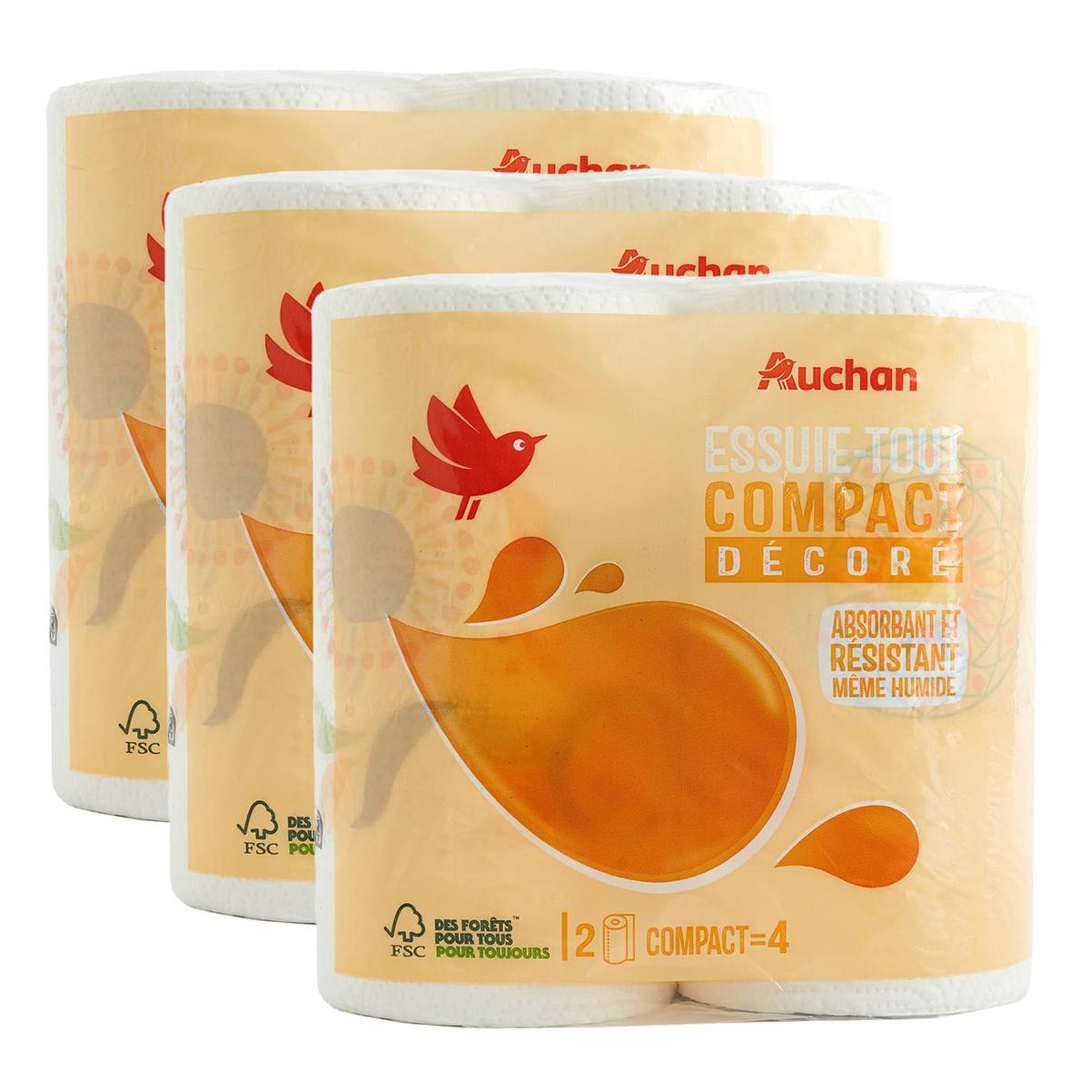 2050000407321 - Auchan - Essuie-tout compact décoré