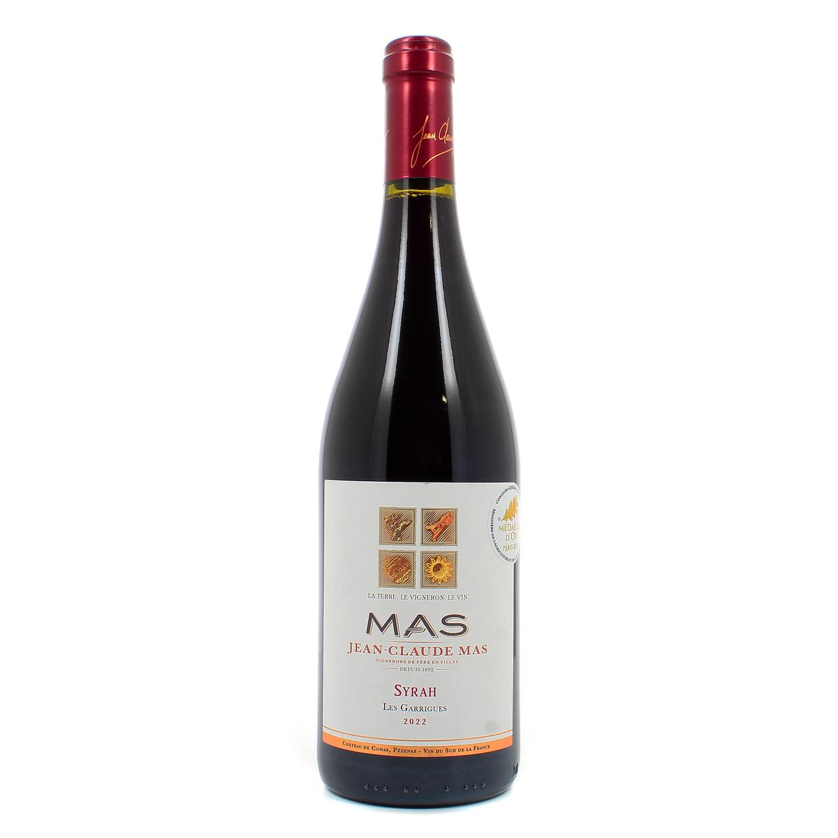 3760040427621 - Vin de pays d'Oc rouge IGP - Domaine Paul Mas, les Garrigues syrah