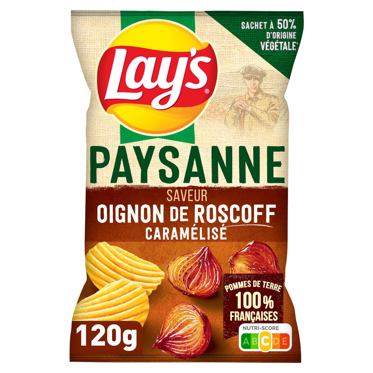 3168930167921 - Lay's - Chips recette paysanne saveur oignons de Roscoff caramélisés