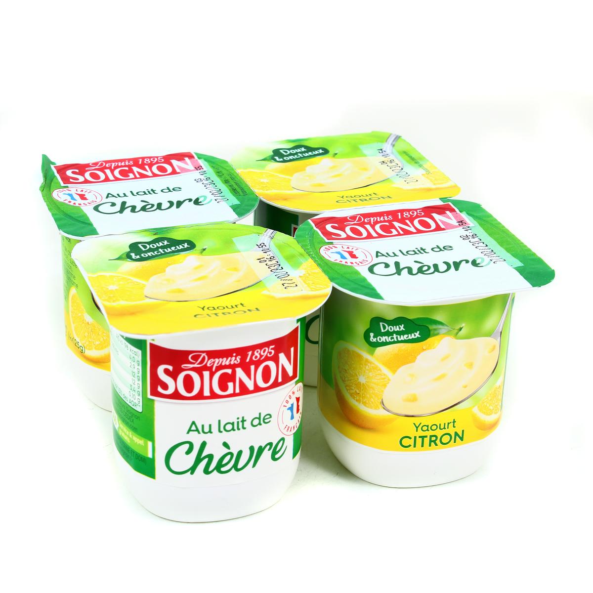 3523230038621 - Soignon - Yaourt Citron au Lait de Chèvre