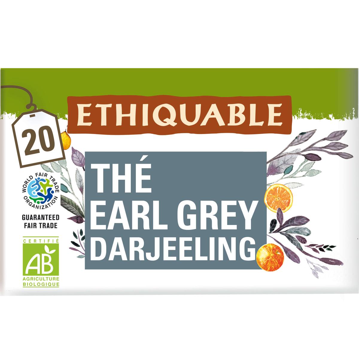 3760091720122 - Ethiquable - Commerce Equitable - Thé Earl Grey Bio d'Inde - 20 sachets
