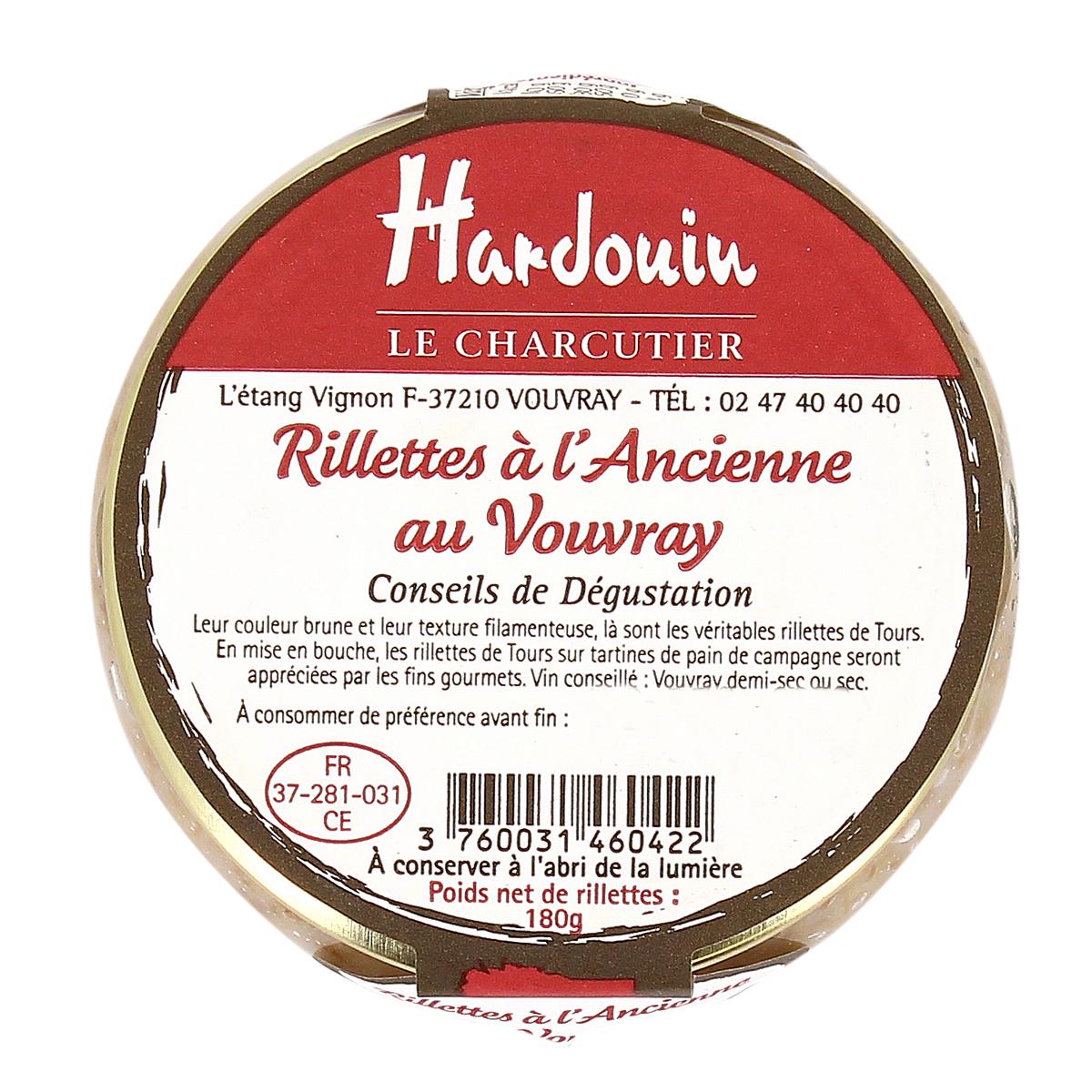 3760031460422 - Charcuterie Hardouin - Rillettes à l'ancienne au Vouvray
