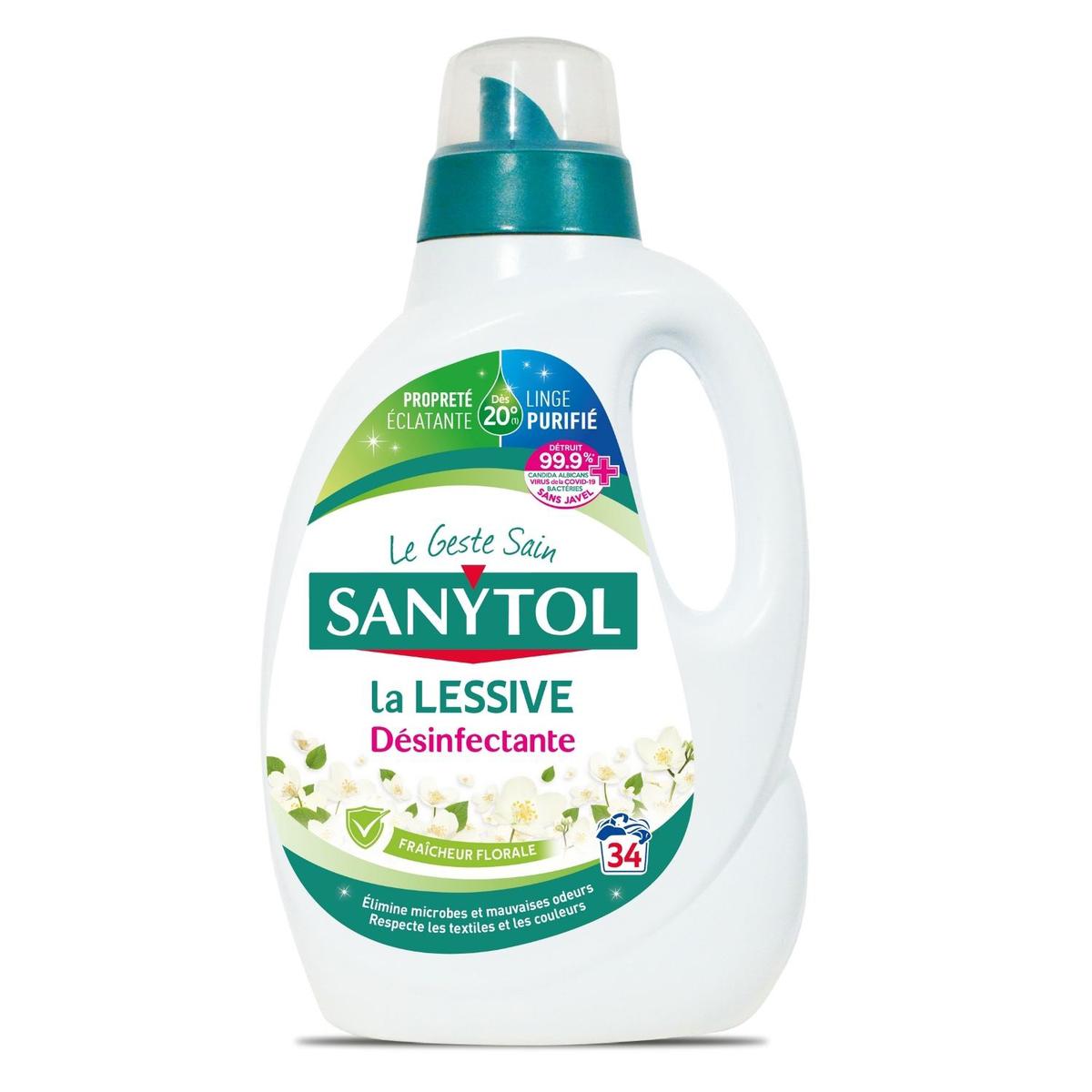 3045206381222 - Sanytol - Lessive liquide Désinfectante - Fraîcheur Florale