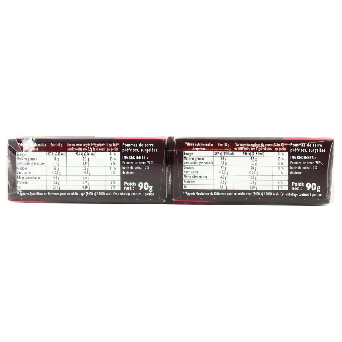3599741001522 - Findus - Frites micro-ondes crousti express La Large 2x90g