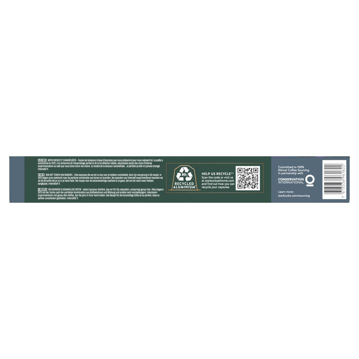 7613036961622 - Starbucks by Nespresso - Café espresso roast intensité 11
