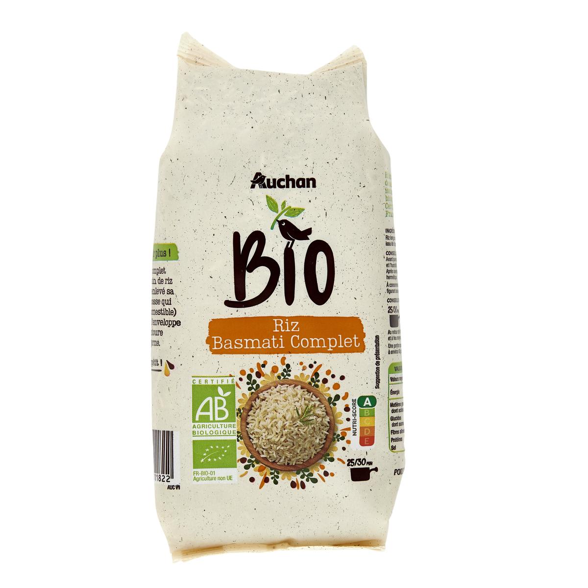 3596710511822 - Auchan BIO - Riz basmati complet bio