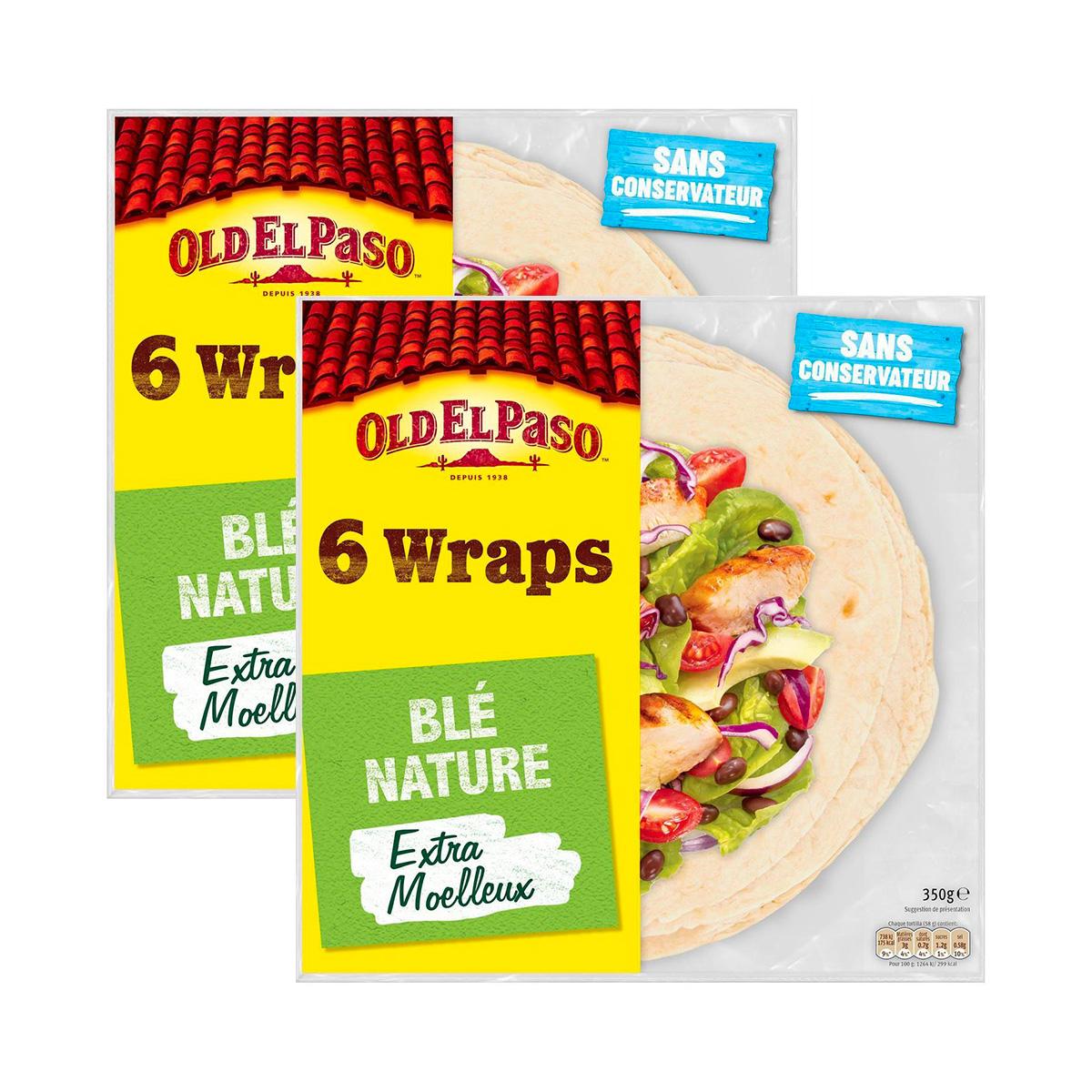 2050000393822 - Old el Paso - 6 galettes wraps de blé nature