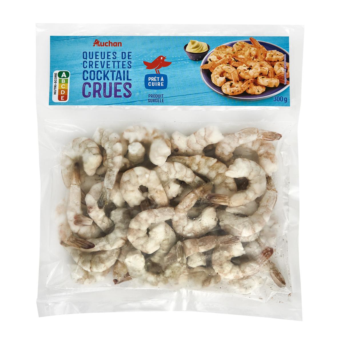 3254562464122 - Auchan - Queues de crevettes cocktail crues