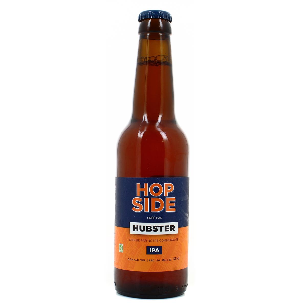 3770012404222 - Hubster - Bière I.P.A 6° Bio HOP SIDE