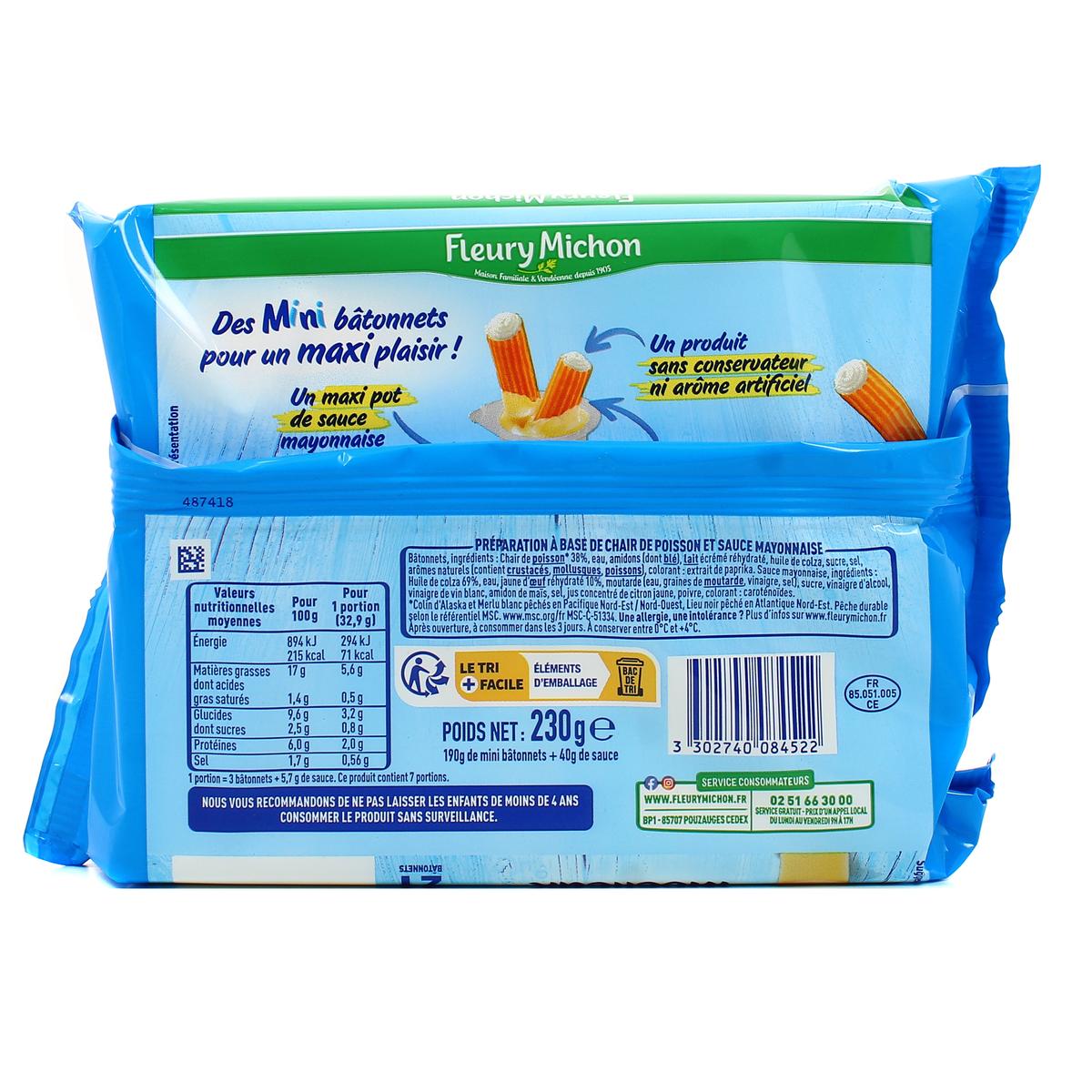 3302740084522 - Fleury Michon - Mini Surimi Moelleux Mayonnaise