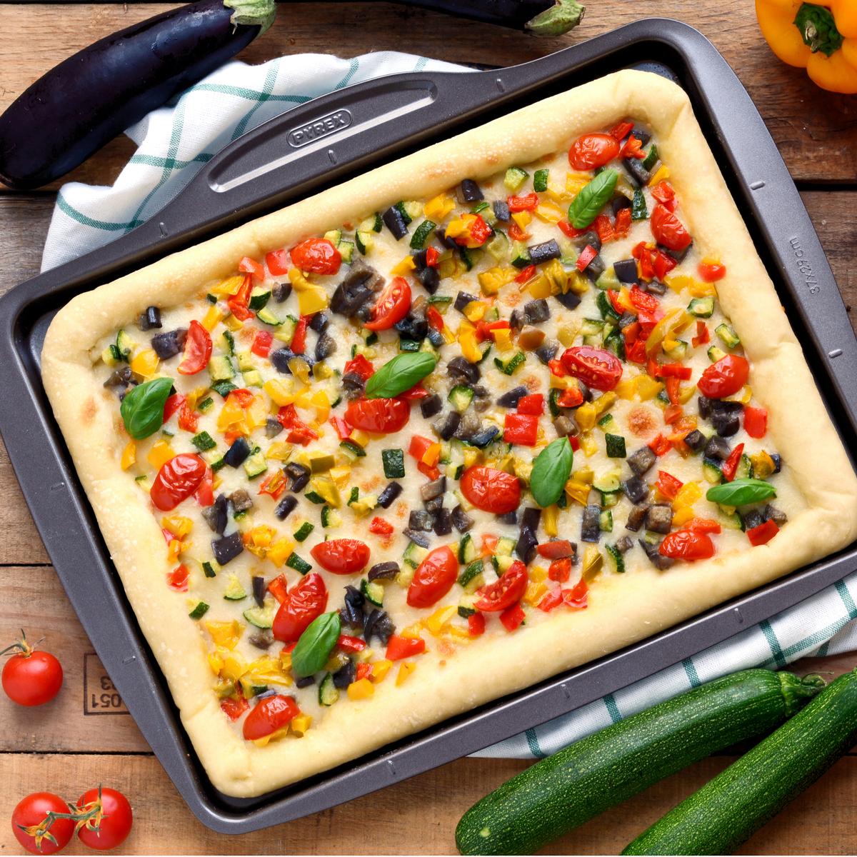 3426470275422 - Pyrex - Plat à pizza rectangulaire métal Asimetria