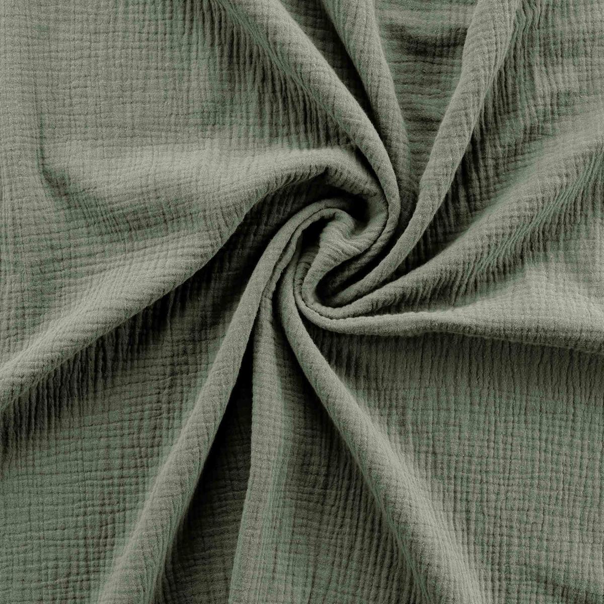 3574386438322 - Douceur D Interieur - Parure en gaze kaki