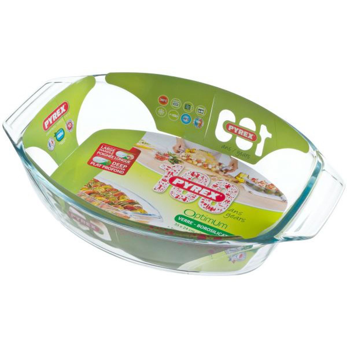 3426470268622 - Pyrex - Plat en verre Ovale 30x21cm