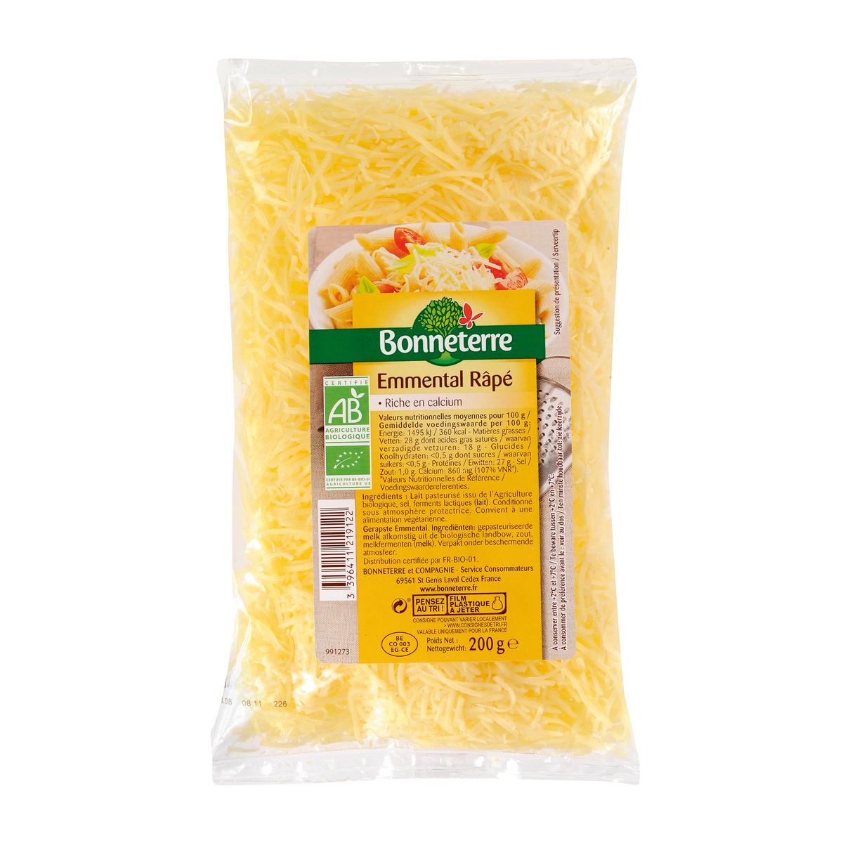3396411219122 - Bonneterre - Emmental rapé bio