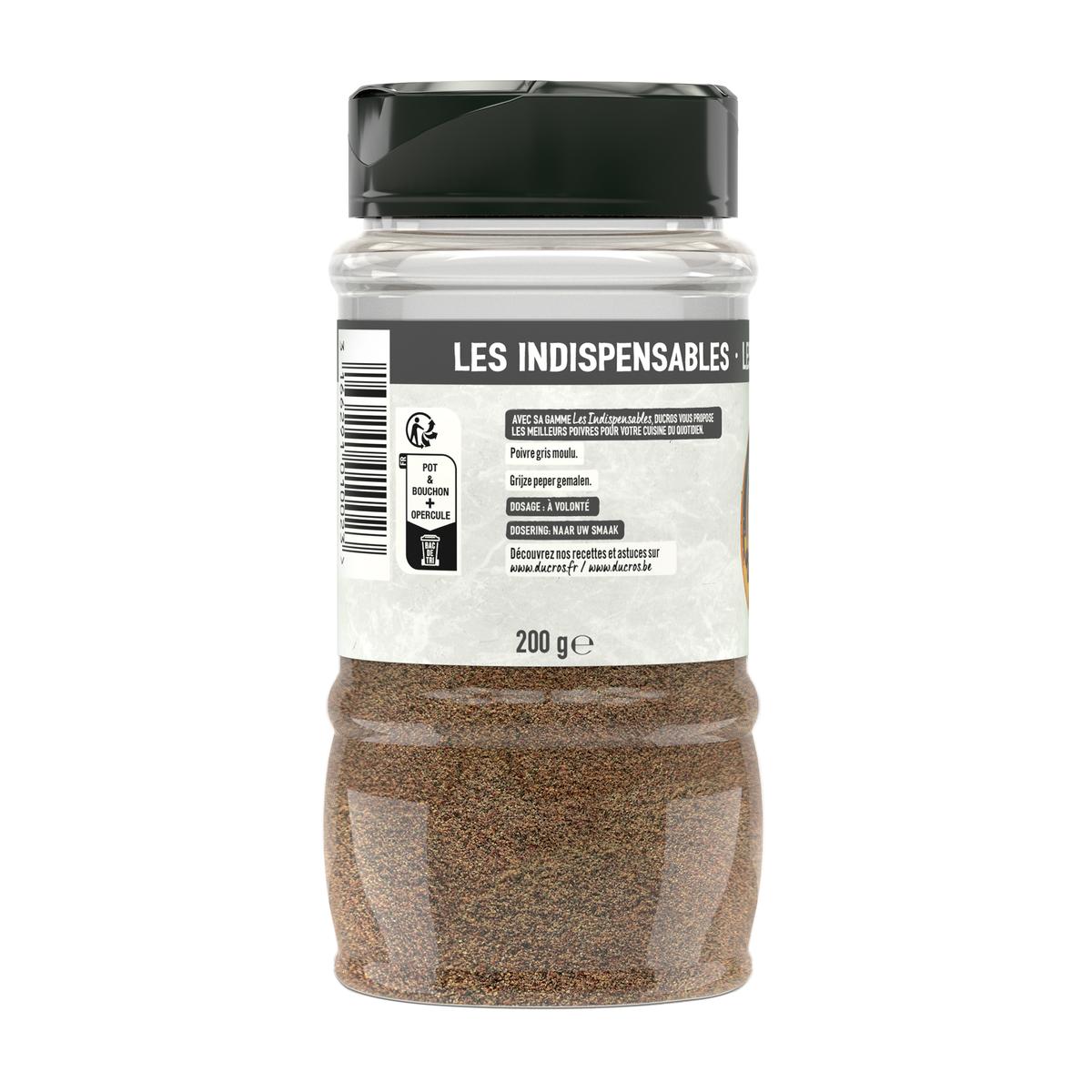 3166291010023 - Ducros - Poivre gris moulu