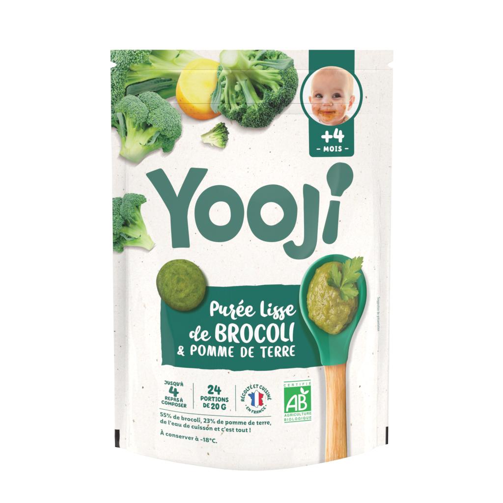 3760234500123 - Yooji - Purée de brocolis bio surgelée en portions dès 4 mois