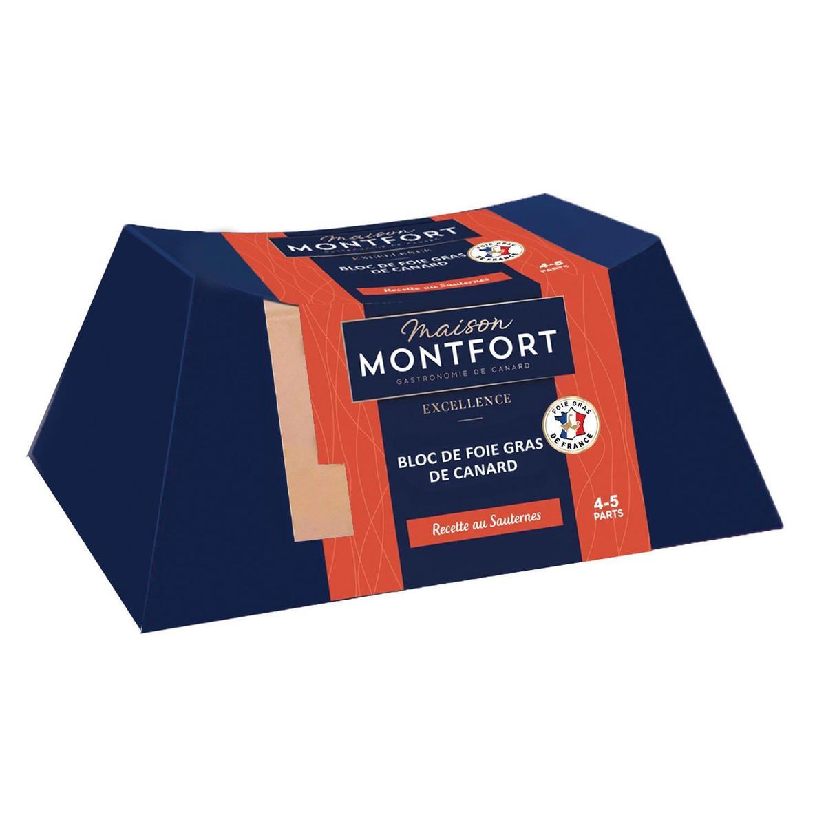 3104544070523 - Maison Montfort - Bloc de Foie Gras de Canard recette au Sauterne, 160g
