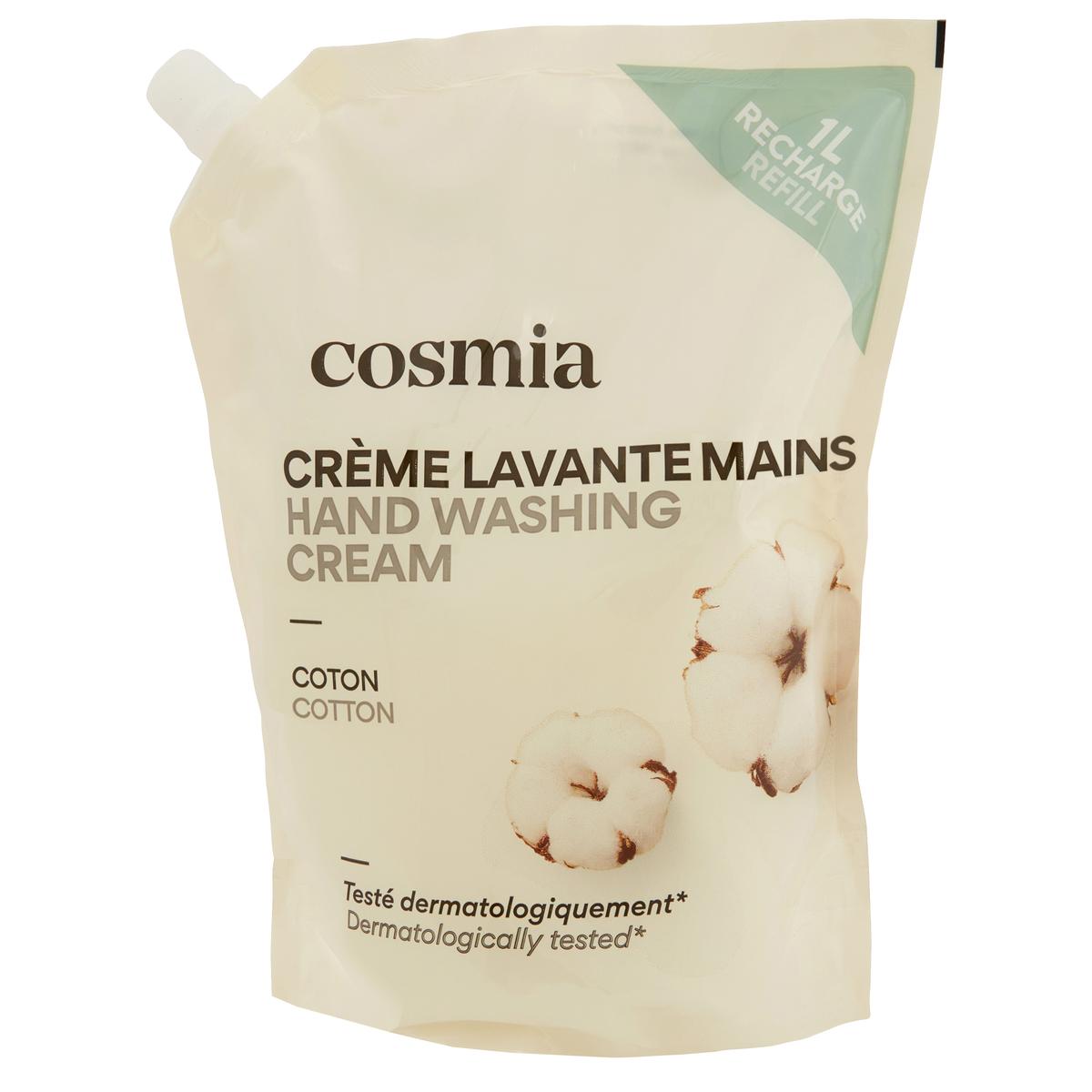 3596710521623 - COSMIA - Crème lavante mains coton recharge
