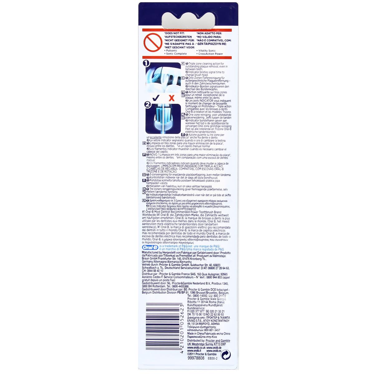 4210201052623 - Oral B - Brossette Vitality TriZone