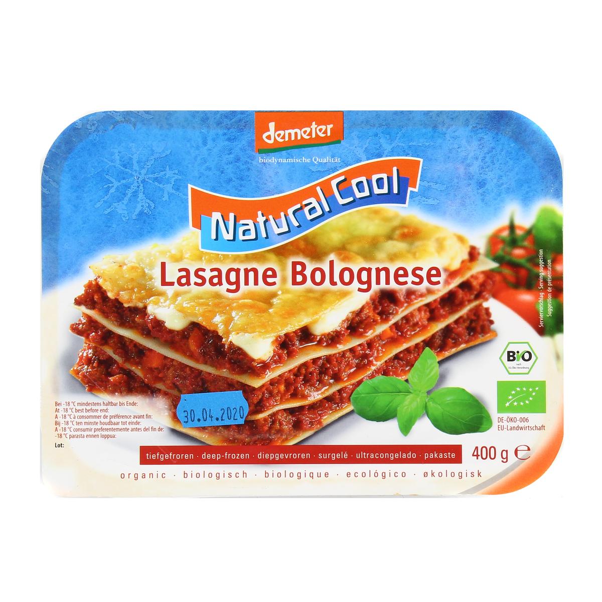 4026813330024 - Natural Cool - Lasagnes bolognaise bio Demeter