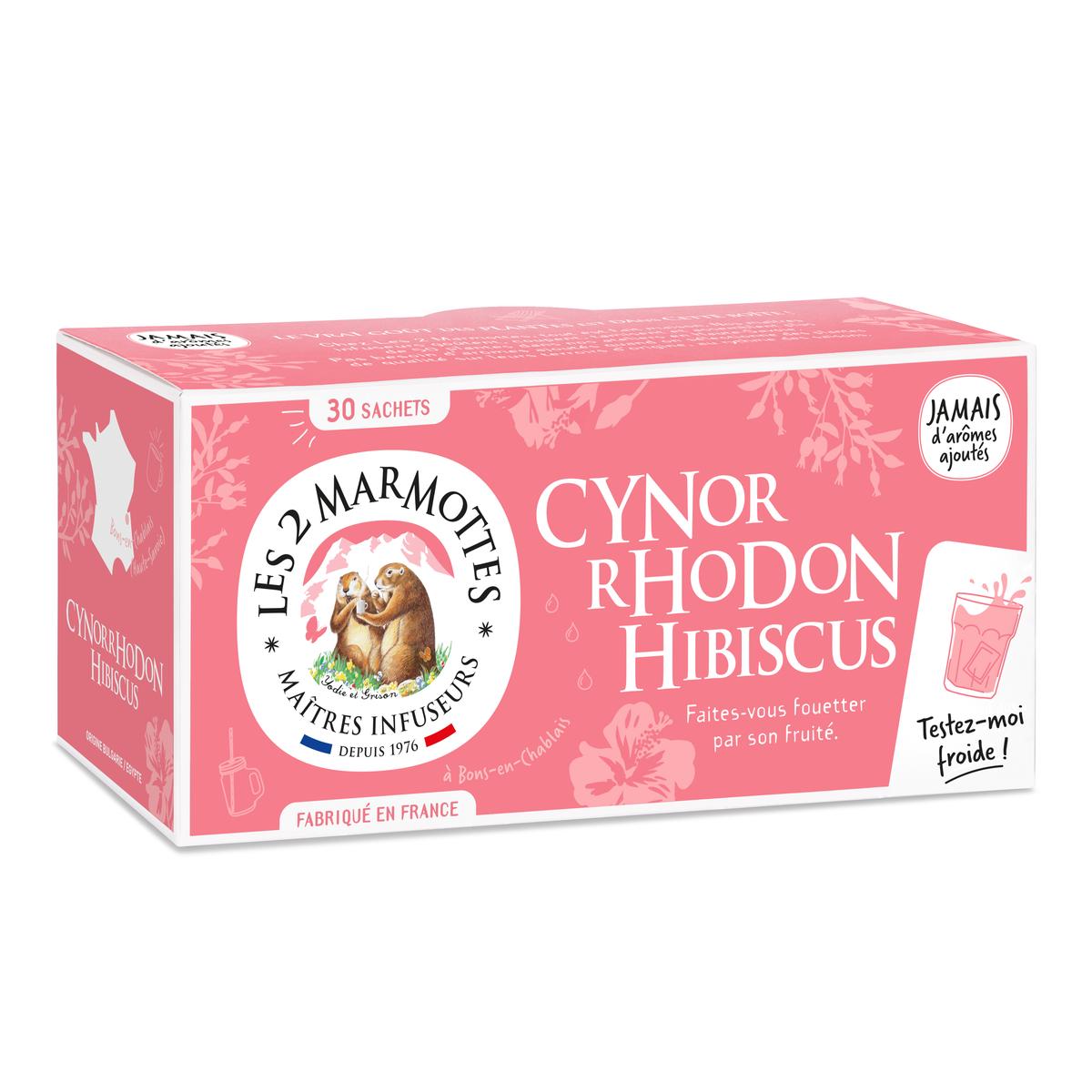 3422150000124 - Les 2 Marmottes - Tisane cynorrhodon, hibiscus