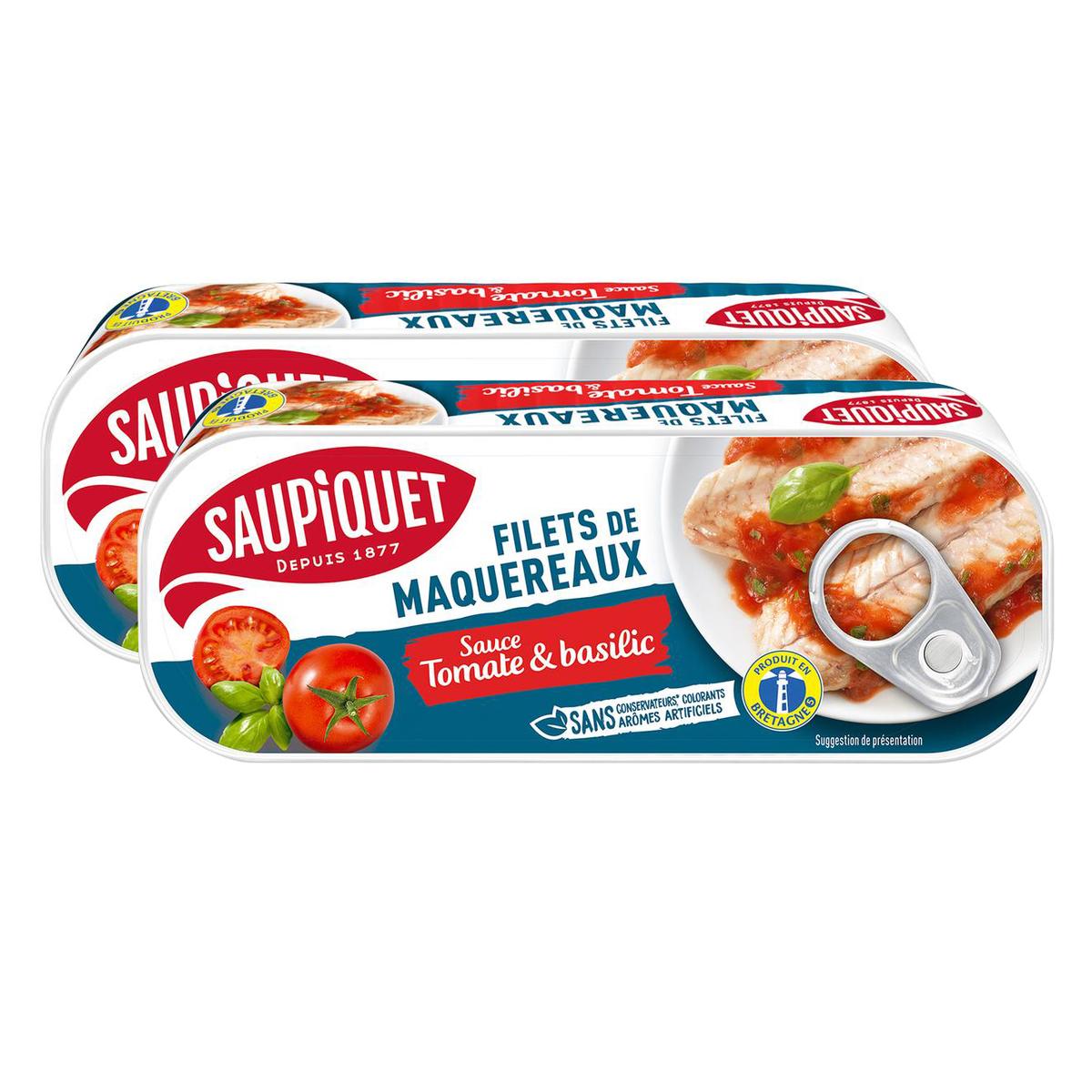 2050000110924 - Saupiquet - Filets de Maquereaux Sauce Tomate et Basilic