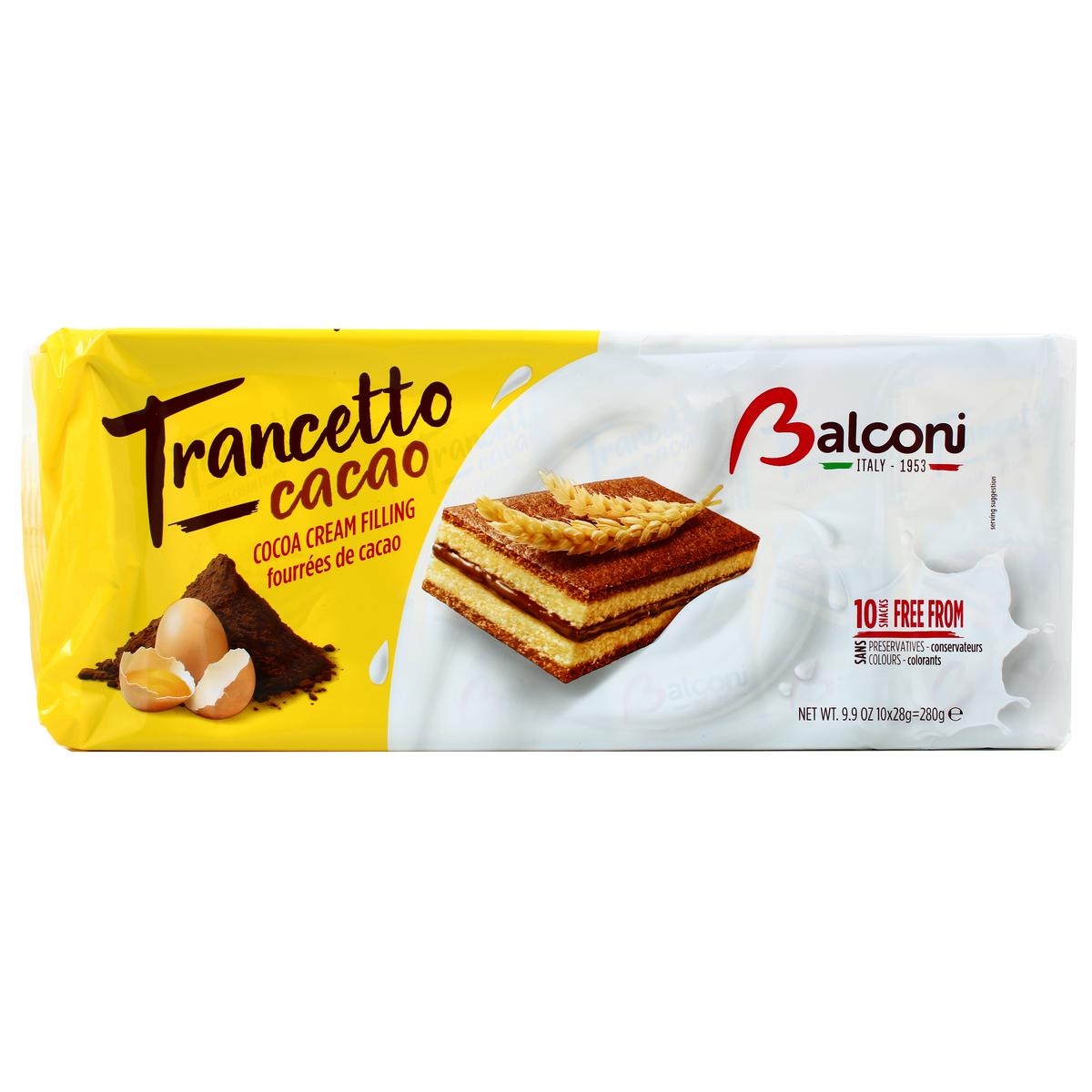 8001585001224 - Balconi - Mini génoise trancetto au chocolat x10
