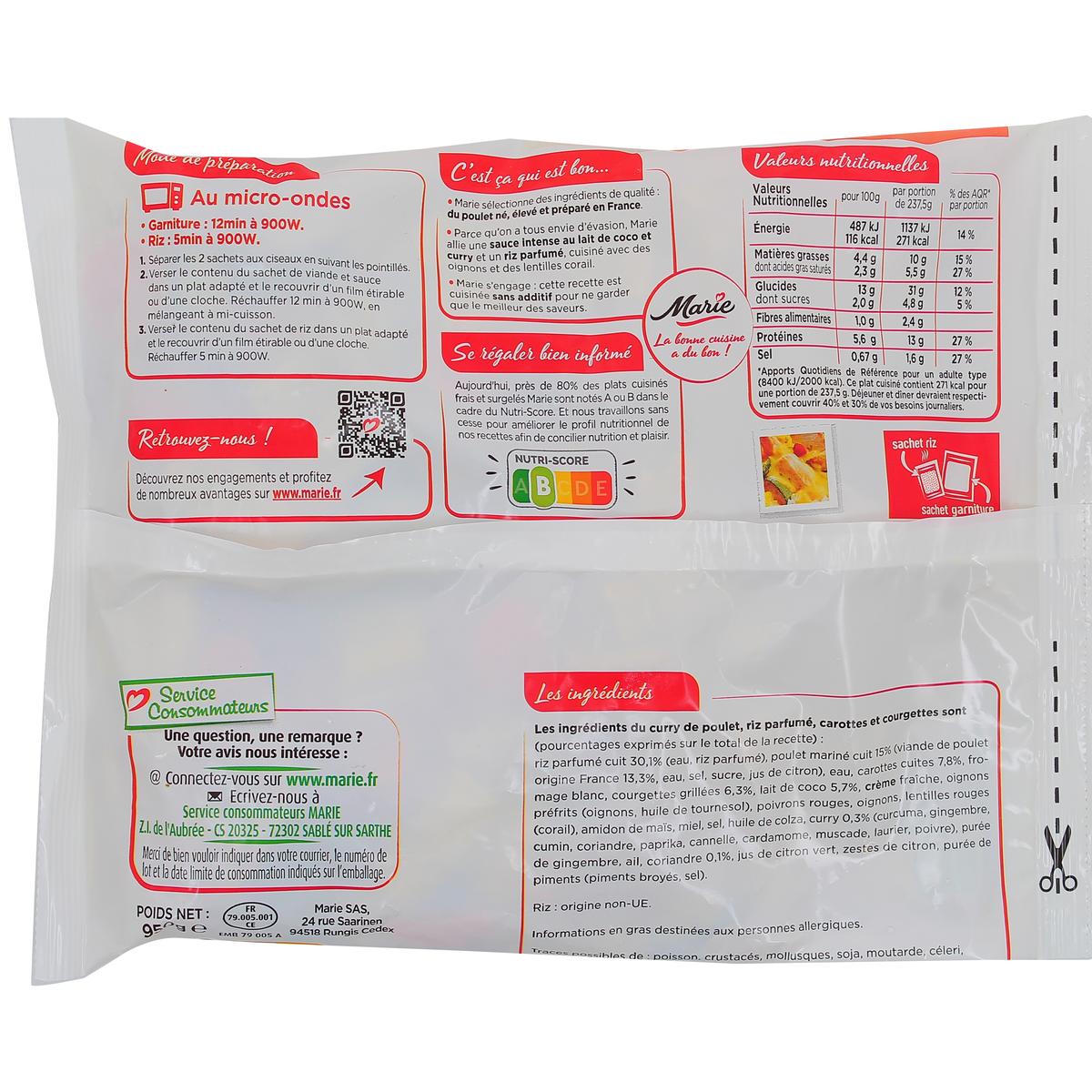 3248830001324 - Marie - Curry de poulet