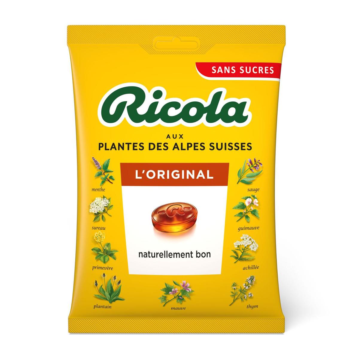 7610700601624 - Ricola - Bonbons aux plantes avec extraits de plante de Stevia