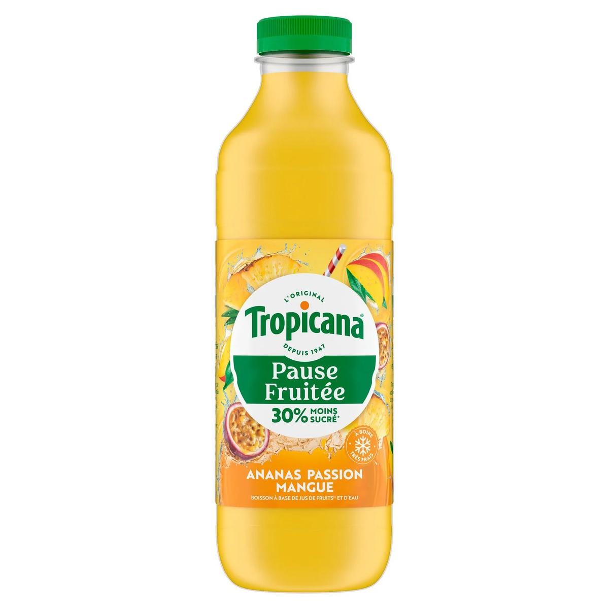 1210002001724 - Tropicana Pause Fruitée - Boisson à l'ananas passion et mangue
