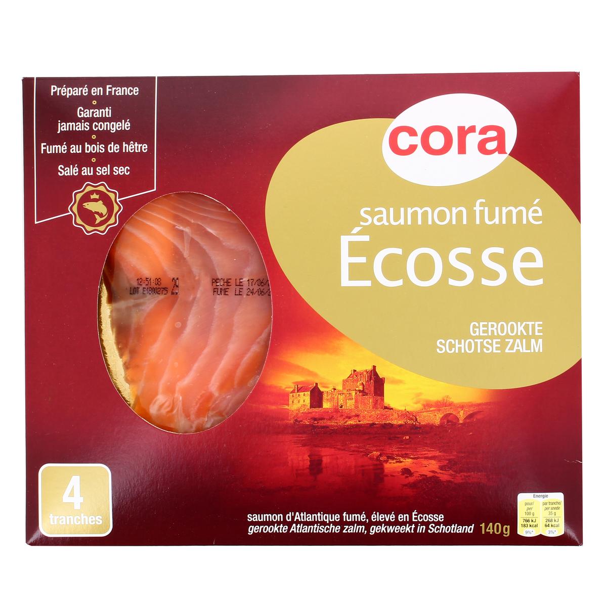 Saumon fumé Ecosse- 4 tranches