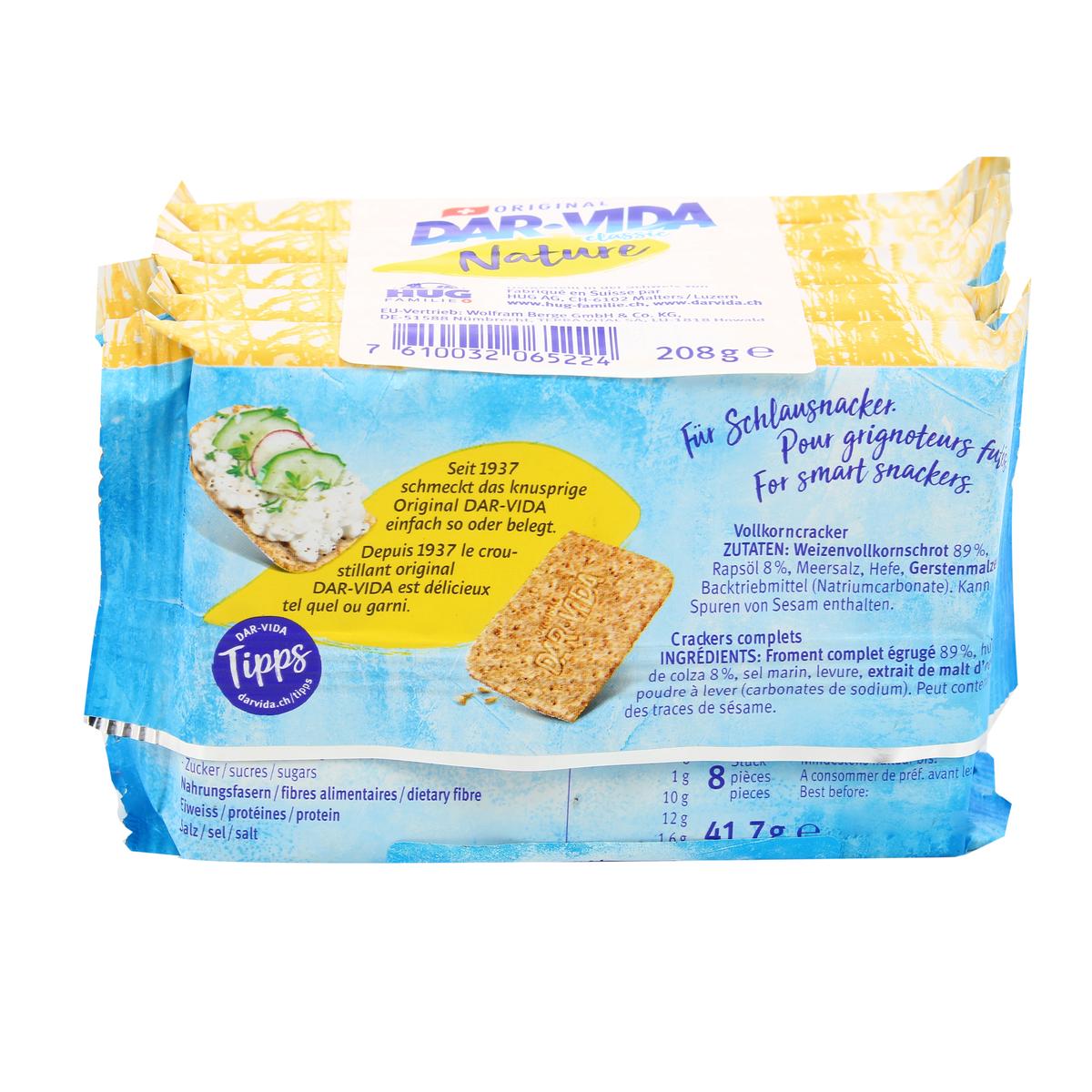 7610032065224 - Dar Vida - Crackers nature x5 sachets