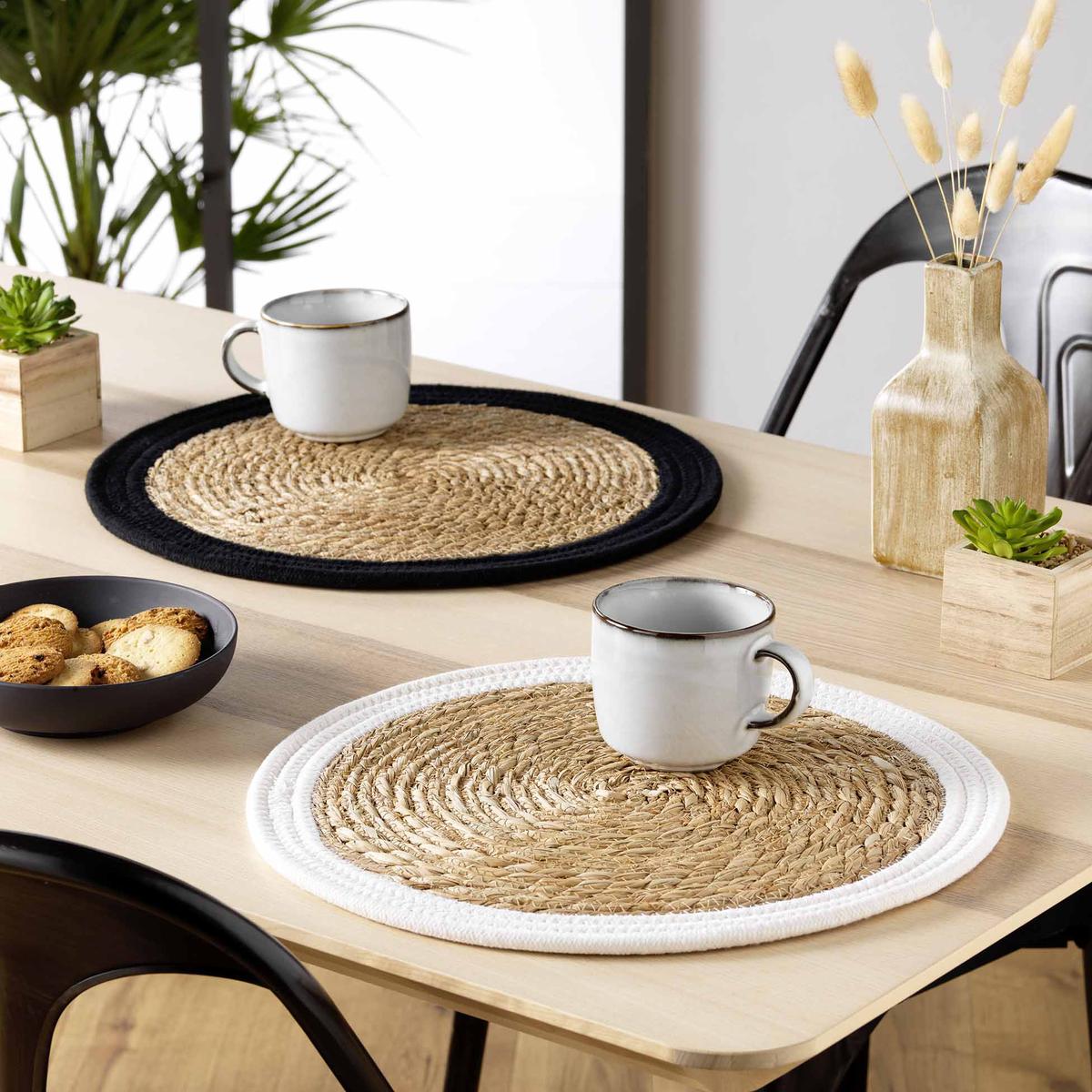 3574387905724 - Douceur D Interieur - Set de table Simba blanc