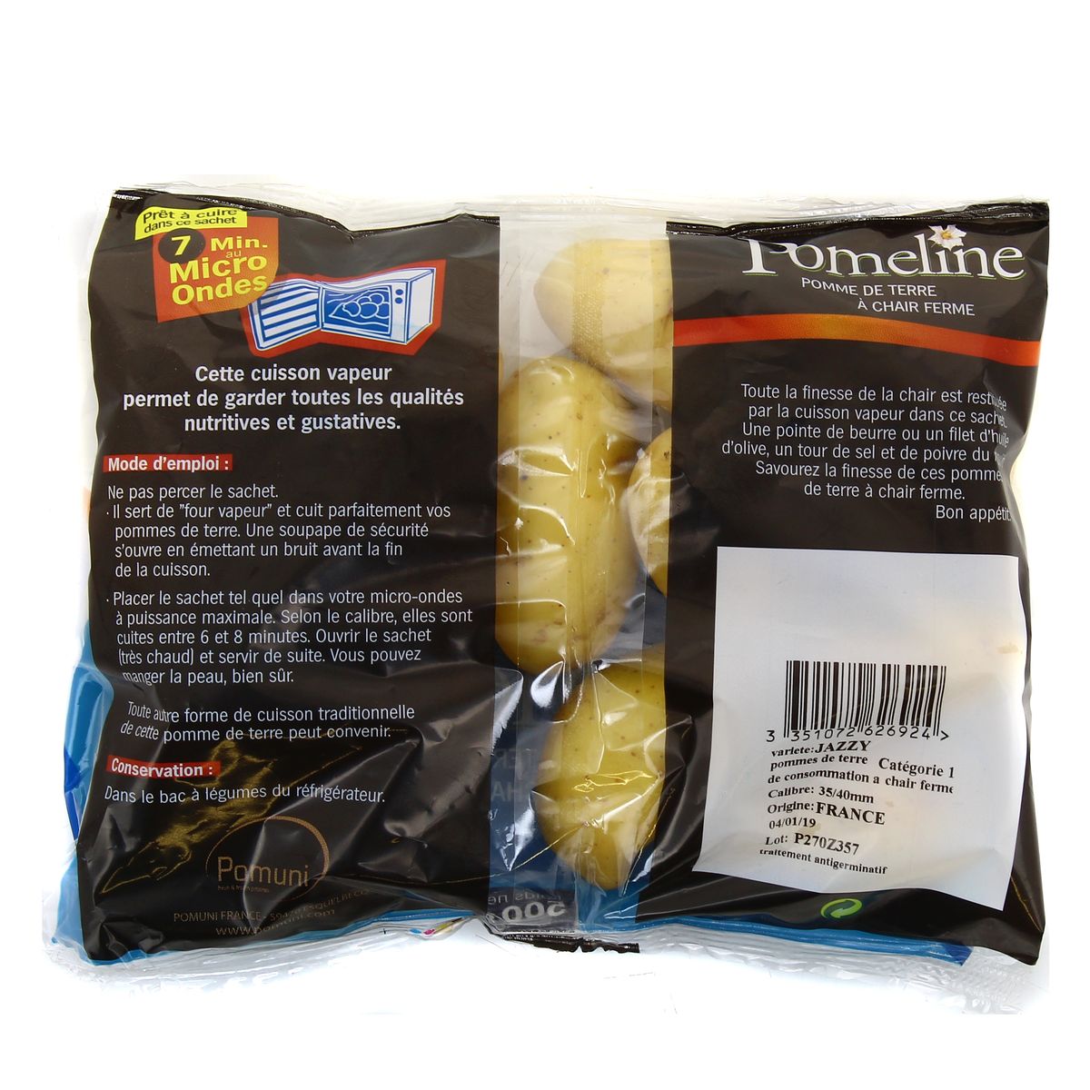 3000143044234 - - Pomme de Terre micro-ondable