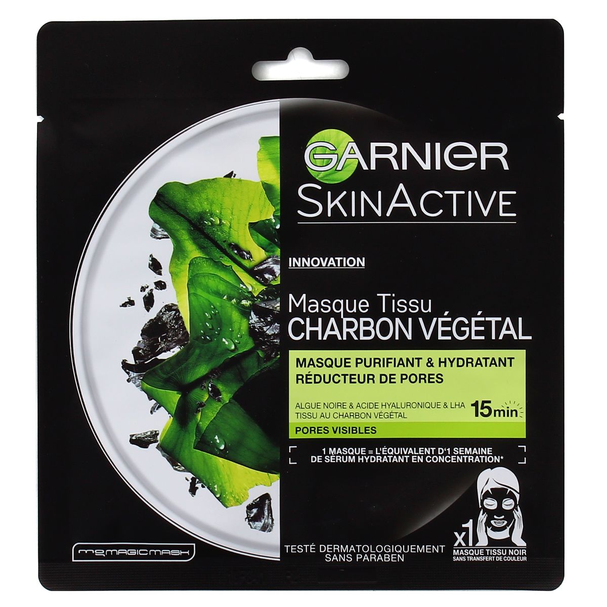 Garnier • Masque capillaire charbon actif •