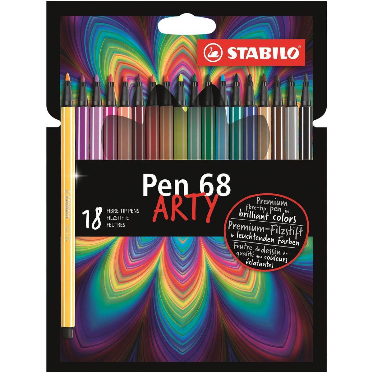 4006381547024 - Stabilo - Feutre Pen 68 Arty coloris assortis