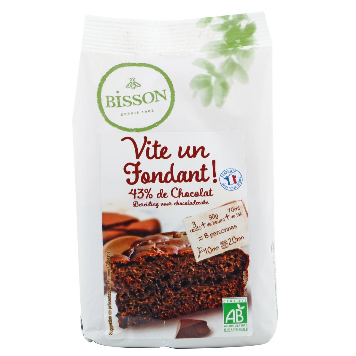 Achat Bisson Vite Un Gateau Preparation Pour Fondant Au Chocolat Bio